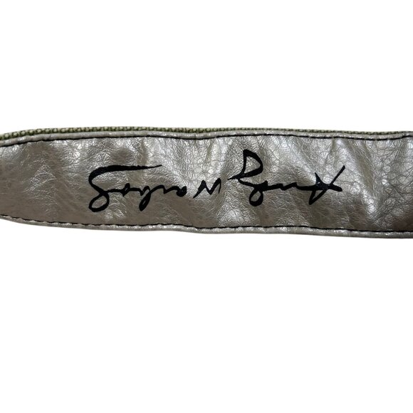 Vtg Andy Warhol Loop NYC Flowers Painted Canvas Tote Bag Art To Wear Designer Co - Picture 5 of 8